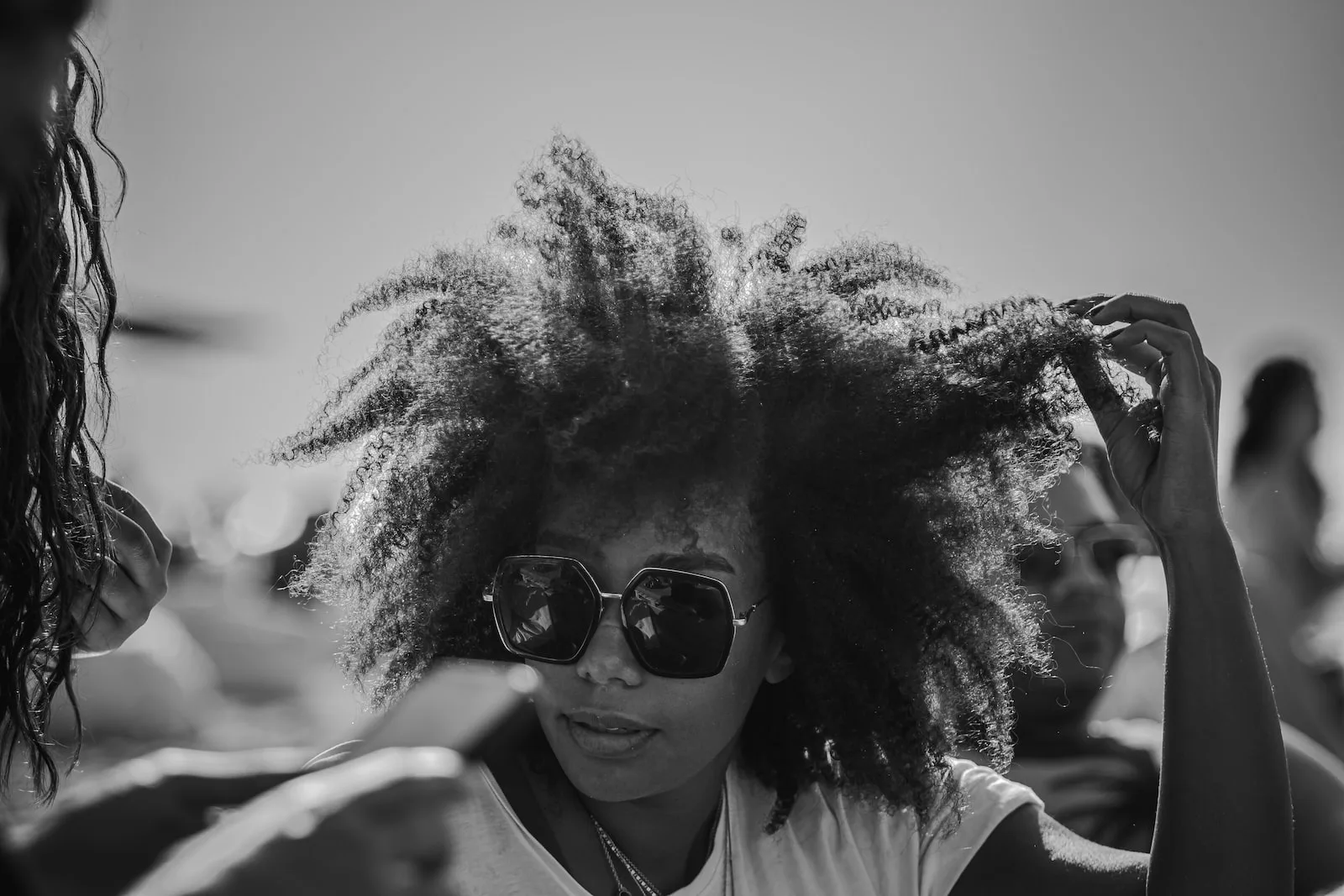 Cheveux frisés